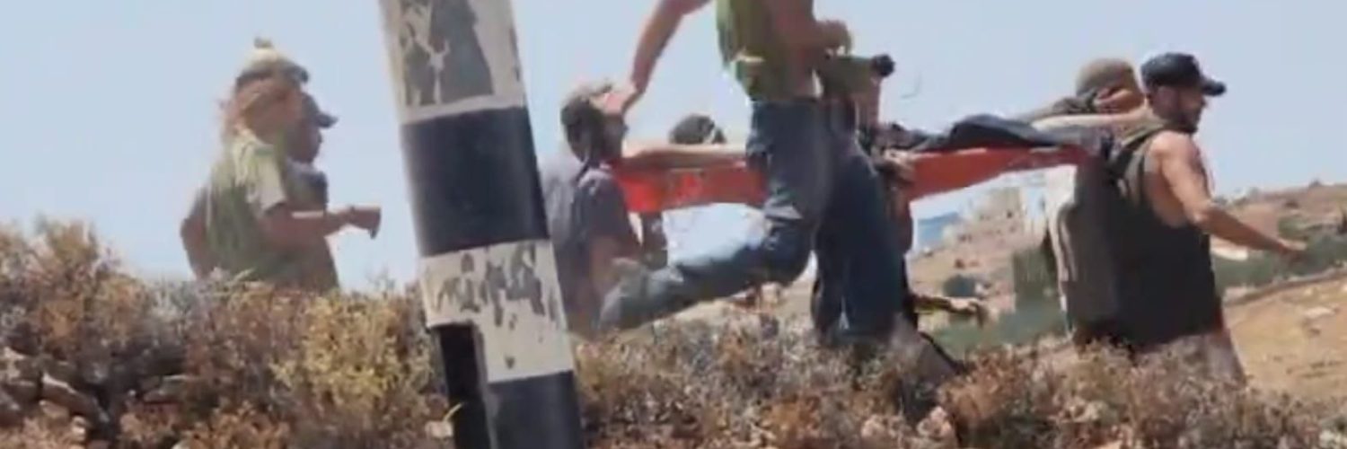 פינוי הנער שנפצע מירי שוטר מג"ב בבנימין